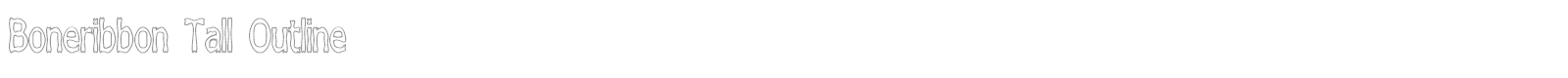 Boneribbon font preview